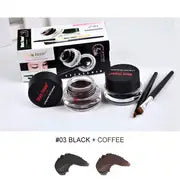 2pcs Dual Colour Eyeliner Set - Black & Brown